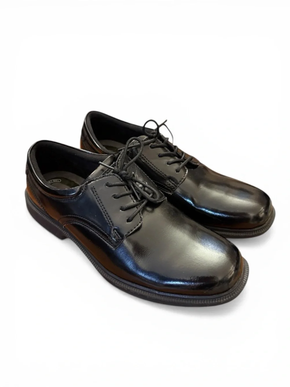 Nunn Bush Kore Comfort Black Patent Leather Oxford Shoes Slip Resistant 11M Work